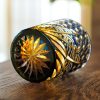 Edo Kiriko handgefertigter Whiskybecher in Blau-Bernstein mit Holzkiste Edo Kiriko Blue Amber Whisky Tumbler - Handcrafted Japanese Glass with Wooden Box - 5
