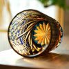 Edo Kiriko handgefertigter Whiskybecher in Blau-Bernstein mit Holzkiste Edo Kiriko Blue Amber Whisky Tumbler - Handcrafted Japanese Glass with Wooden Box - 7