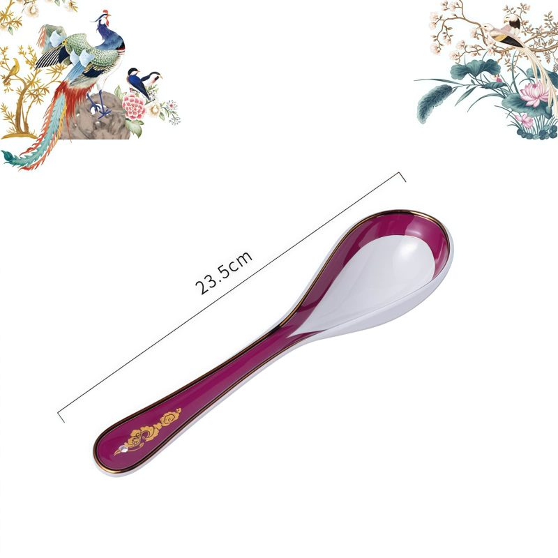 Handgefertigtes Bone-China-Geschirrset „Purple Phoenix“ mit Goldrand INGRI Purple Phoenix Bone China Tableware - Handcrafted Individual Piece - 18