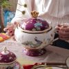 Handgefertigtes Bone-China-Geschirrset „Purple Phoenix“ mit Goldrand INGRI Purple Phoenix Bone China Tableware - Handcrafted Individual Piece - 7