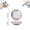 Handgefertigtes Bone-China-Geschirrset „Purple Phoenix“ mit Goldrand INGRI Purple Phoenix Bone China Tableware - Handcrafted Individual Piece - 11