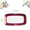Handgefertigtes Bone-China-Geschirrset „Purple Phoenix“ mit Goldrand INGRI Purple Phoenix Bone China Tableware - Handcrafted Individual Piece - 8