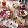 Handgefertigtes Bone-China-Geschirrset „Purple Phoenix“ mit Goldrand INGRI Purple Phoenix Bone China Tableware - Handcrafted Individual Piece - 20