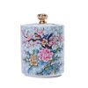 Porzellan-Teedose mit lebensechtem Blumendekor Lifelike Floral Porcelain Tea Caddy | Durable Loose Tea Storage - 8