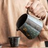 Yixing Purple Clay Travel Tea Set with Wooden Handle & Case - 4