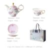 Handgefertigtes Bone-China-Teeservice „Secret Garden“ mit Goldrand Secret Garden Handcrafted Bone China Tea Set with Gold Rims - 18