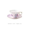 Handgefertigtes Bone-China-Teeservice „Secret Garden“ mit Goldrand Secret Garden Handcrafted Bone China Tea Set with Gold Rims - 6