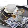 Tea-for-One-Set aus Porzellan mit Vogel- und Blumenmotiv und Golddekor Bird Flowers Porcelain Tea Set for One - Gold Embellishments - 5