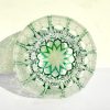Edo Kiriko Green Starburst Whiskey Glass - Handcrafted Japanese Crystal - 3