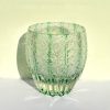 Edo Kiriko Green Starburst Whiskey Glass - Handcrafted Japanese Crystal - 5