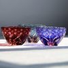 Edo Kiriko Hinata Guinomi Sake Glasses with Wooden Box - Japanese Craftsmanship - 3