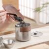 Cryolite Personalized Titanium Travel Tea Set with Walnut Accents - 3