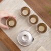 Cryolite Personalized Titanium Travel Tea Set with Walnut Accents - 15