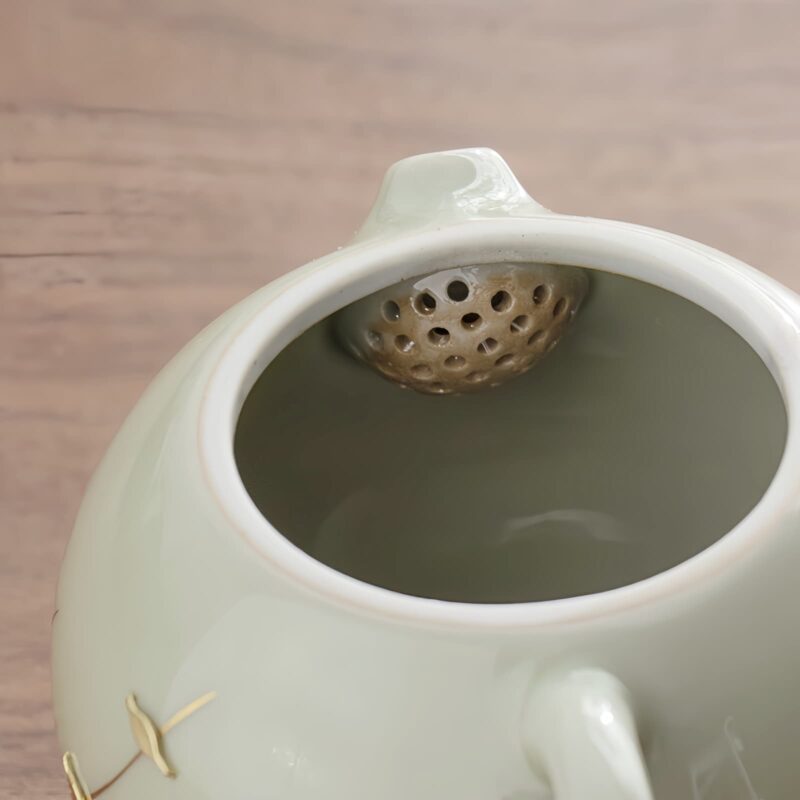 Handgefertigtes Vintage-Teekannenset „Mystery Beauty“ mit traditioneller Kupferheftung Mystery Beauty Vintage Handmade Teapot Set with Copper Nail Craft - 10